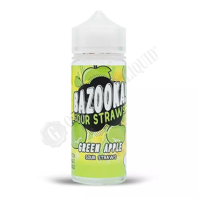 Green Apple Sour Straws by Bazooka