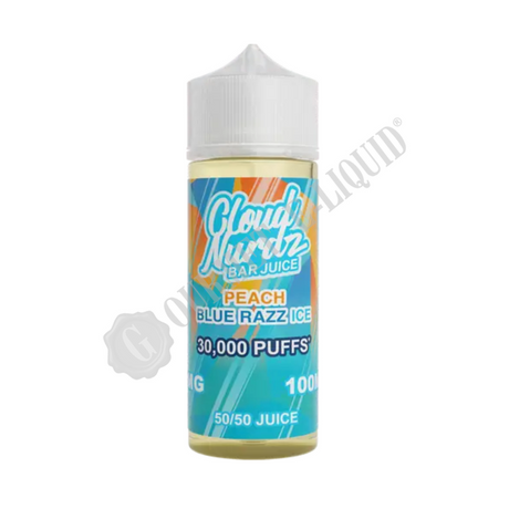 Peach Blue Razz Ice by Cloud Nurdz Bar Juice