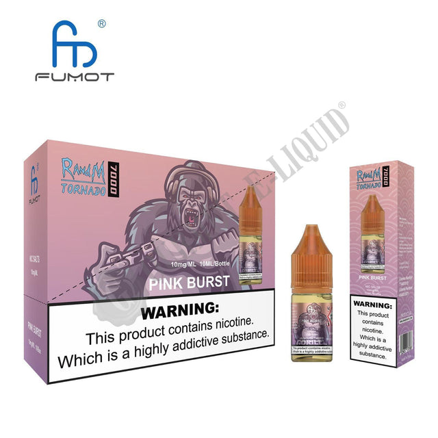 Pink Burst by RandM Tornado 7000 Nic Salts