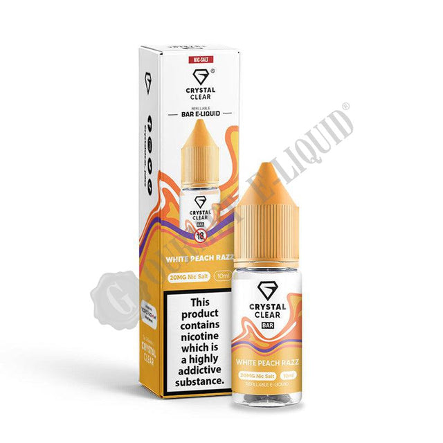 White Peach Razz by Crystal Clear Bar E-Liquid