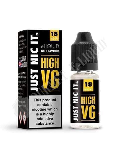 Just Nic It High VG Nicotine Booster Gourmet E Liquid