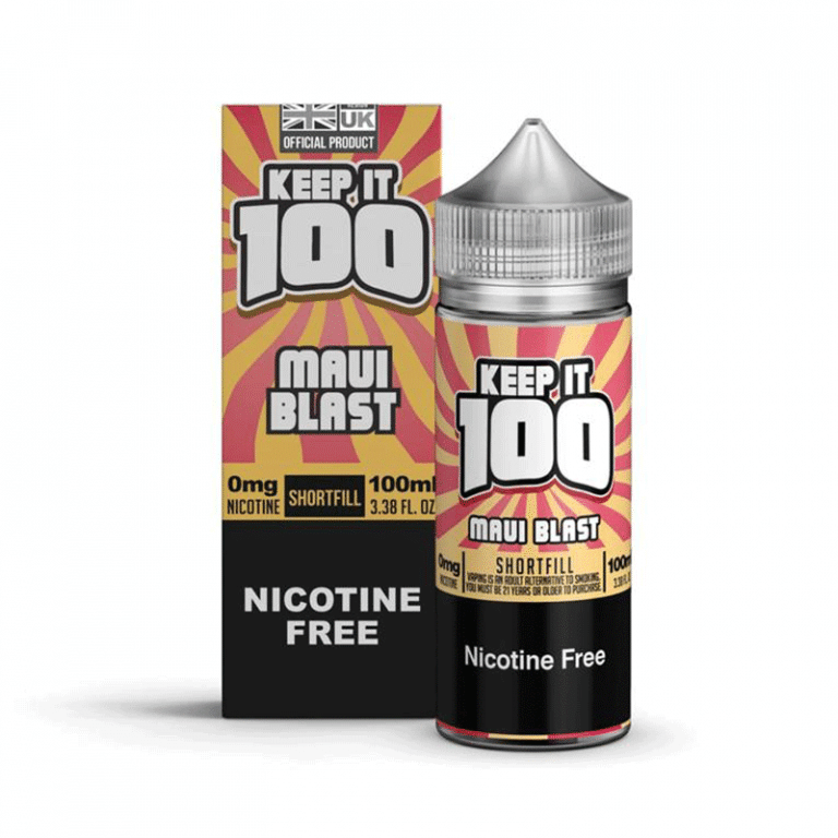 Maui Blast by Keep It 100 Shortfill E Liquid Gourmet E Liquid